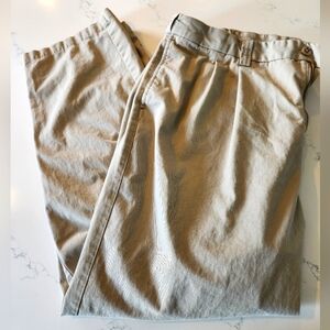 HB 46x32 Double Pleated Waist Relaxer Khaki Dress Pants